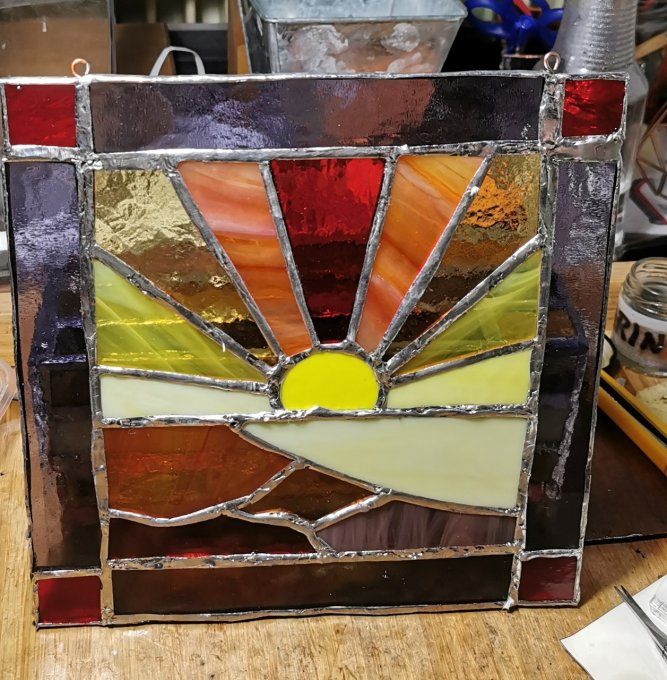 Tableau coucher de soleil 